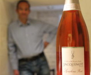 Jean-Manuel Jacquinot and Bottle of Champagne Rose